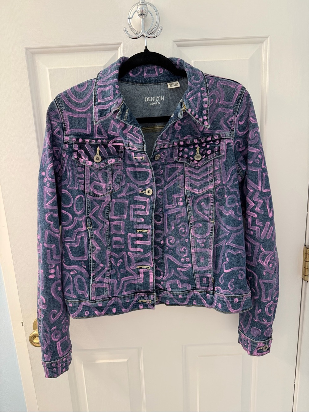 Hand painted Jean jacket